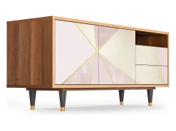 Discount Mueble de TV - 125х56х41 cm - T7 - Cosmopolitan Diva, Nogueira Castanho