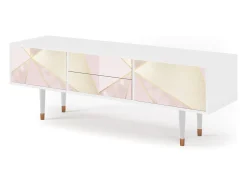 Móvel De Tv| Mueble de TV - 170х59х48 cm - T4 - Cosmopolitan Diva, Branco Bege