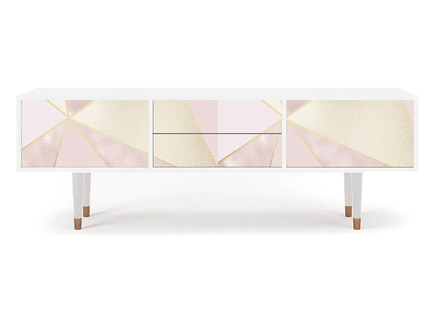 Móvel De Tv| Mueble de TV - 170х59х48 cm - T4 - Cosmopolitan Diva, Branco Bege