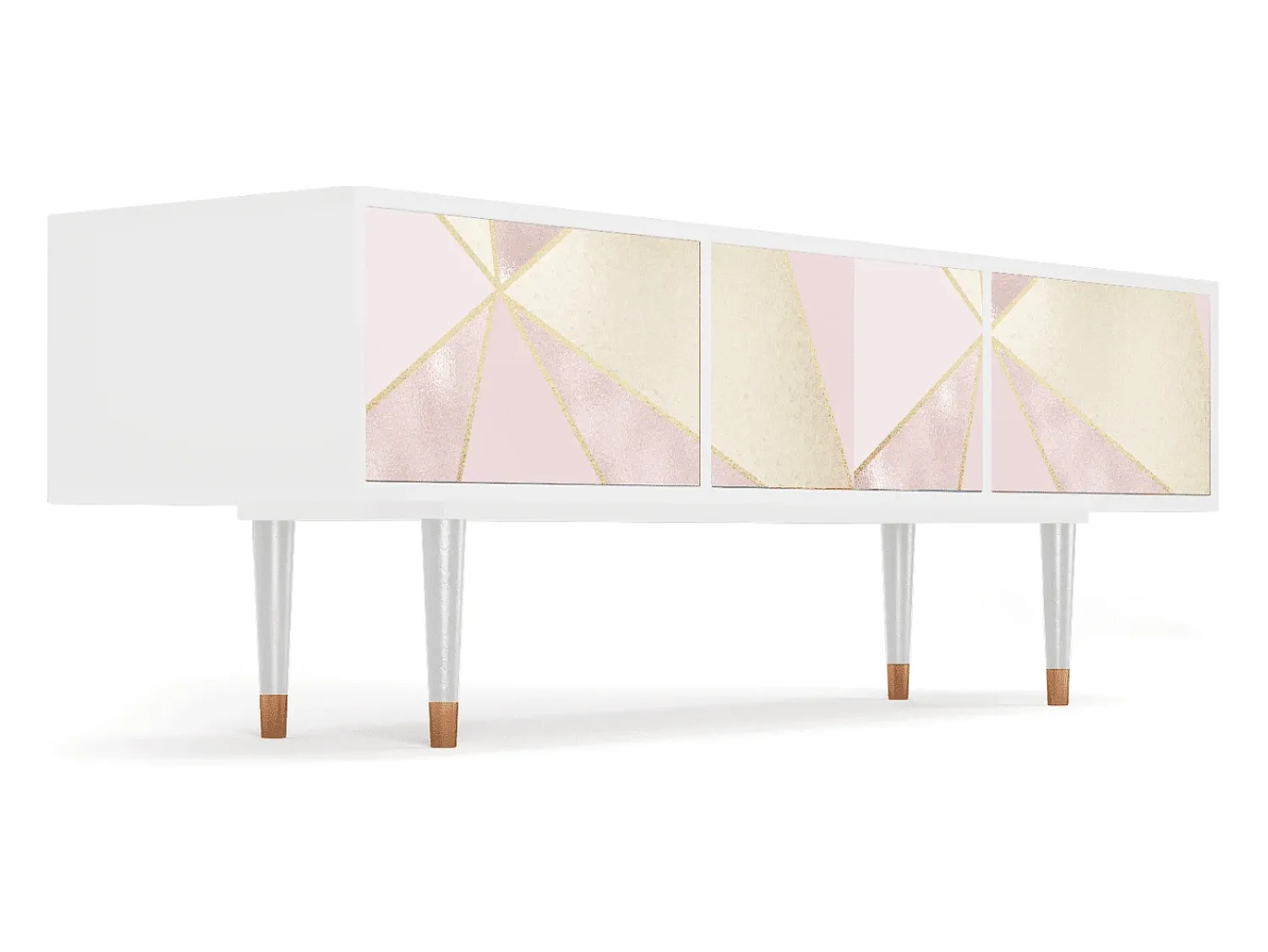Móvel De Tv| Mueble de TV - 170х59х48 cm - T4 - Cosmopolitan Diva, Branco Bege