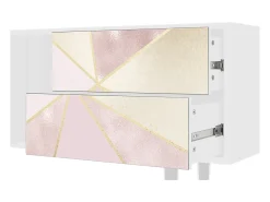 Clearance Mueble de TV - 170х69х48 cm - T1 - Cosmopolitan Diva, Branco Bege