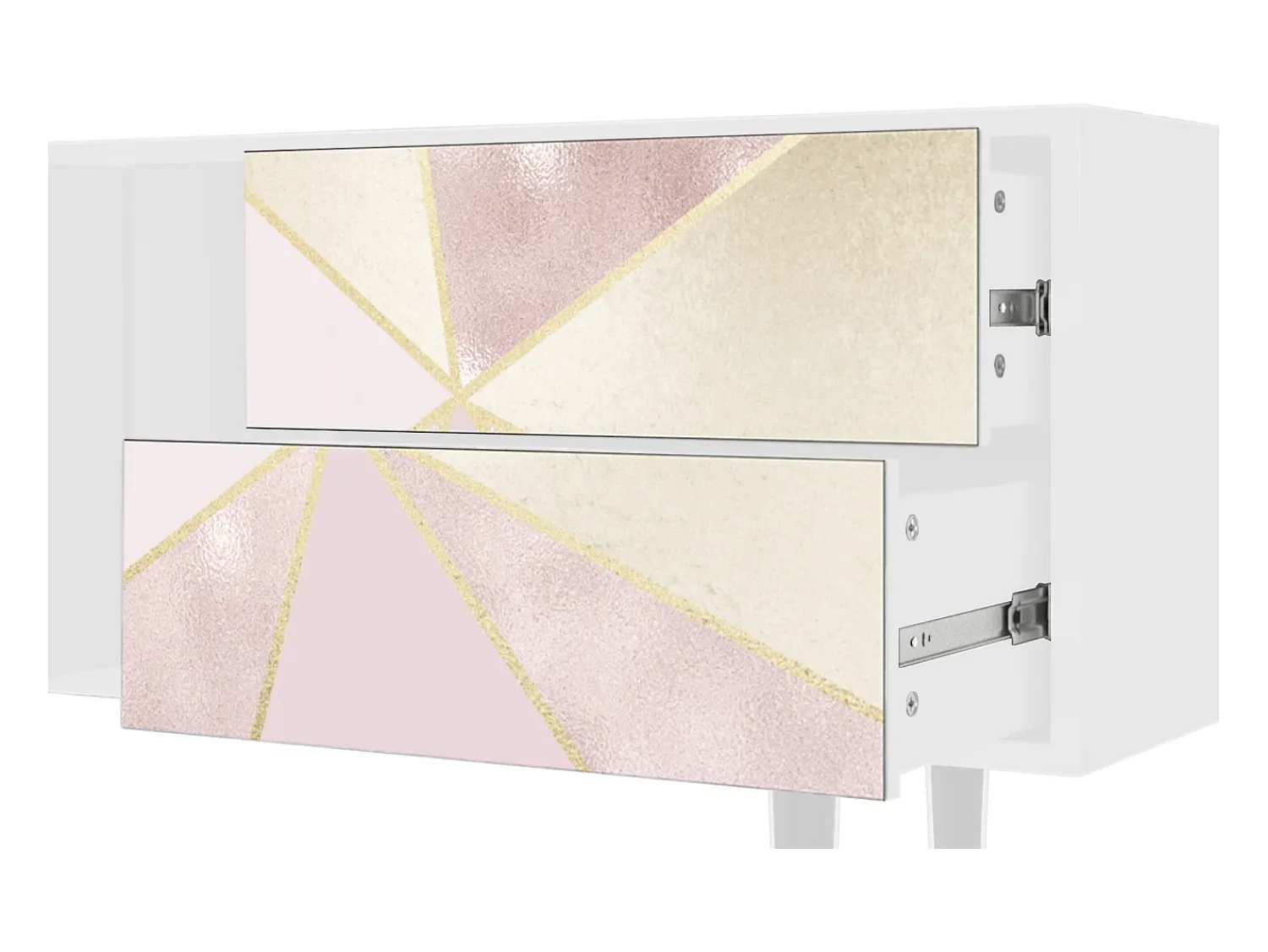 Clearance Mueble de TV - 170х69х48 cm - T1 - Cosmopolitan Diva, Branco Bege