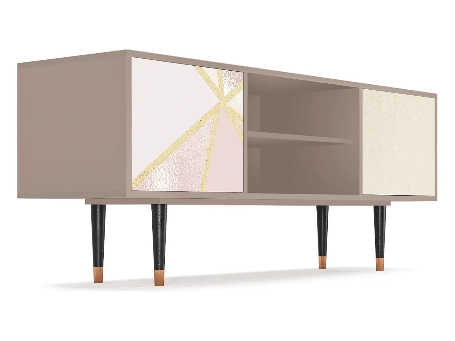 Móvel De Tv| Mueble de TV - 170х69х48 cm - T2 - Cosmopolitan Diva, Latte Bege