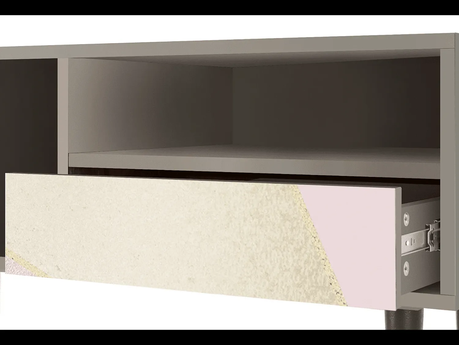 New Mueble de TV - 115х59х48 cm - T3 - Cosmopolitan Diva, Areia Bege