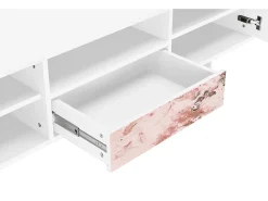 Mueble de TV - 170х59х41 cm - T6 - Cotton Candy, Branco^ Móvel De Tv