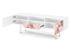 Mueble de TV - 170х59х41 cm - T6 - Cotton Candy, Branco^ Móvel De Tv