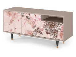 Mueble de TV - 125х56х41 cm - T7 - Cotton Candy, Latte^ Móvel De Tv