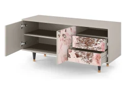 Móvel De Tv| Mueble de TV - 125х56х41 cm - T7 - Cotton Candy, Areia Bege