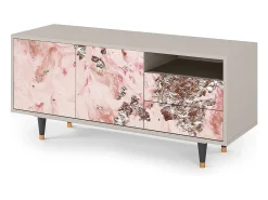 Móvel De Tv| Mueble de TV - 125х56х41 cm - T7 - Cotton Candy, Areia Bege
