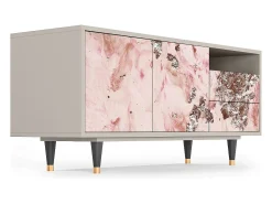 Móvel De Tv| Mueble de TV - 125х56х41 cm - T7 - Cotton Candy, Areia Bege