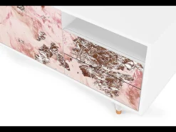 Mueble de TV - 125х56х41 cm - T7 - Cotton Candy, Branco^ Móvel De Tv
