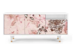 Mueble de TV - 125х56х41 cm - T7 - Cotton Candy, Branco^ Móvel De Tv