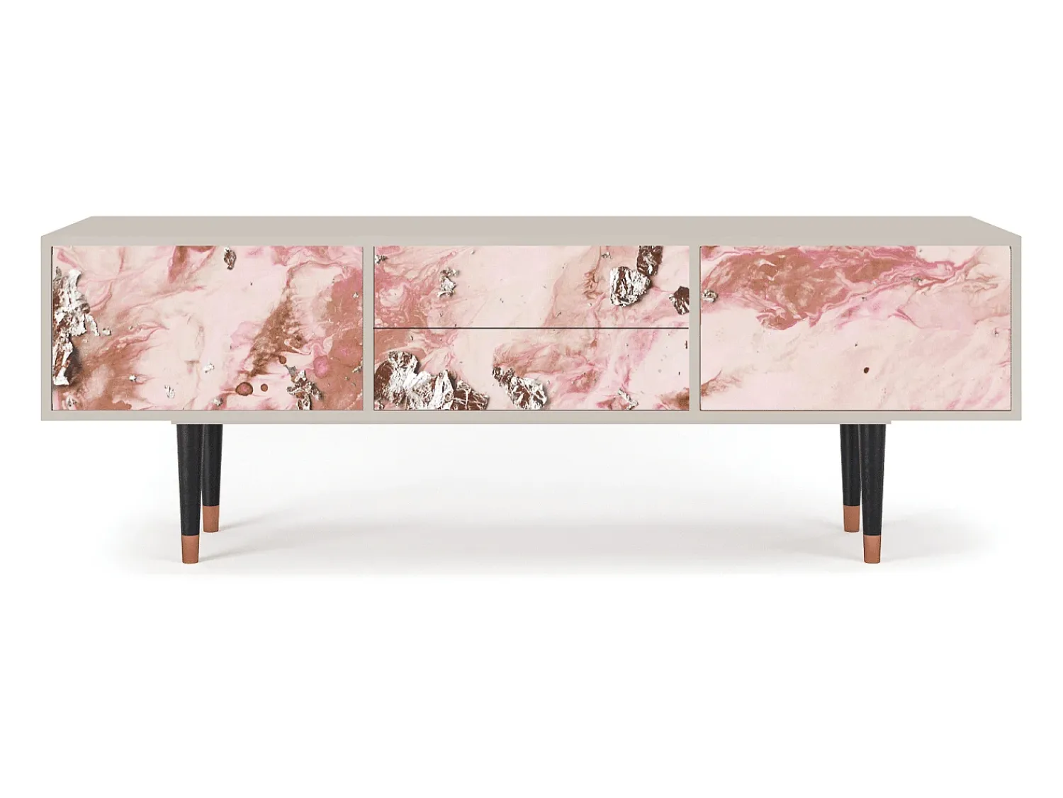 Móvel De Tv* Mueble de TV - 170х59х48 cm - T4 - Cotton Candy, Areia Bege