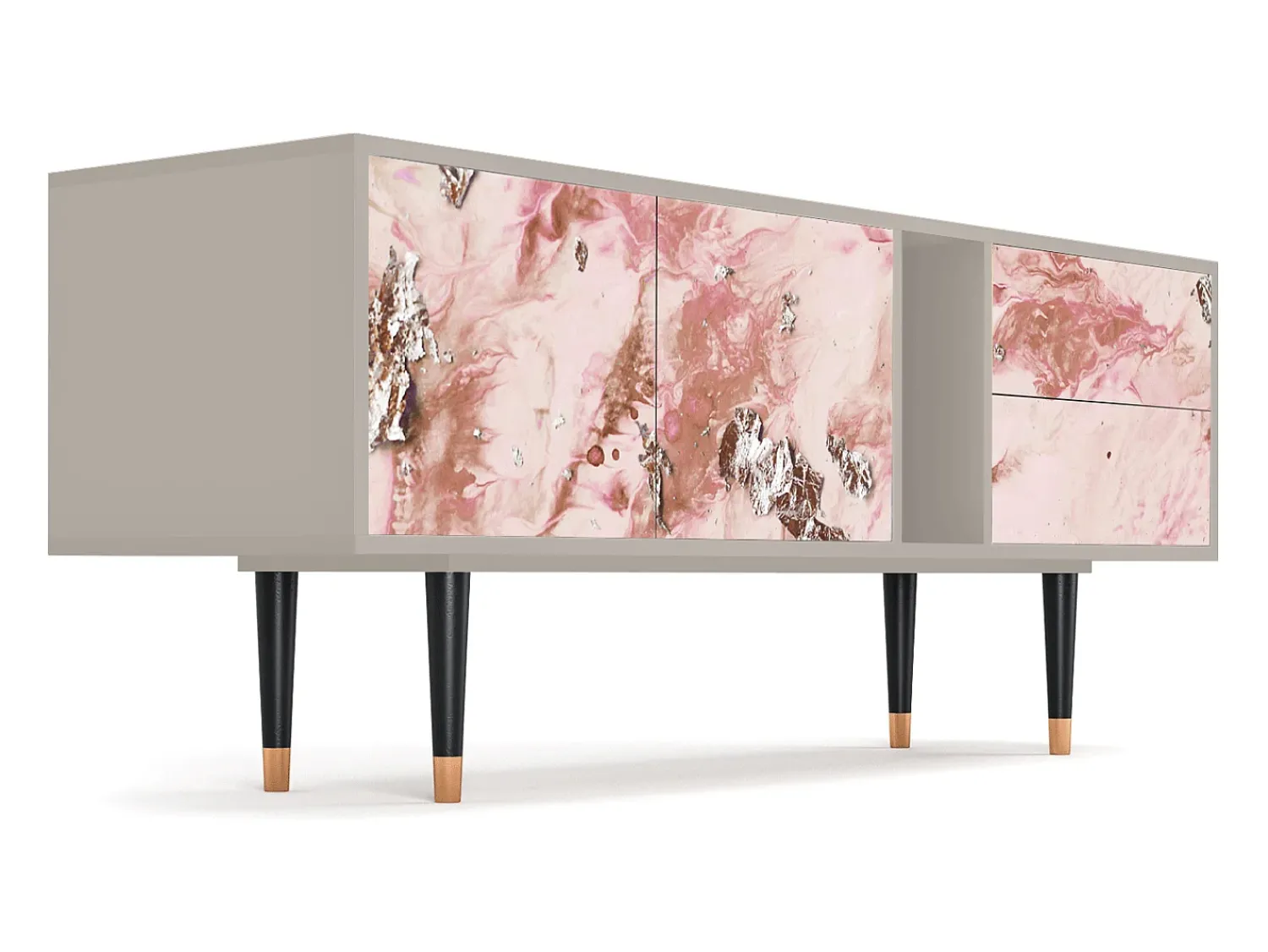 Móvel De Tv* Mueble de TV - 170х69х48 cm - T1 - Cotton Candy, Areia Bege