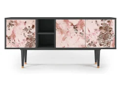 Móvel De Tv| Mueble de TV - 150х69х41 cm - T5 - Cotton Candy, Antracite Cinza antracite