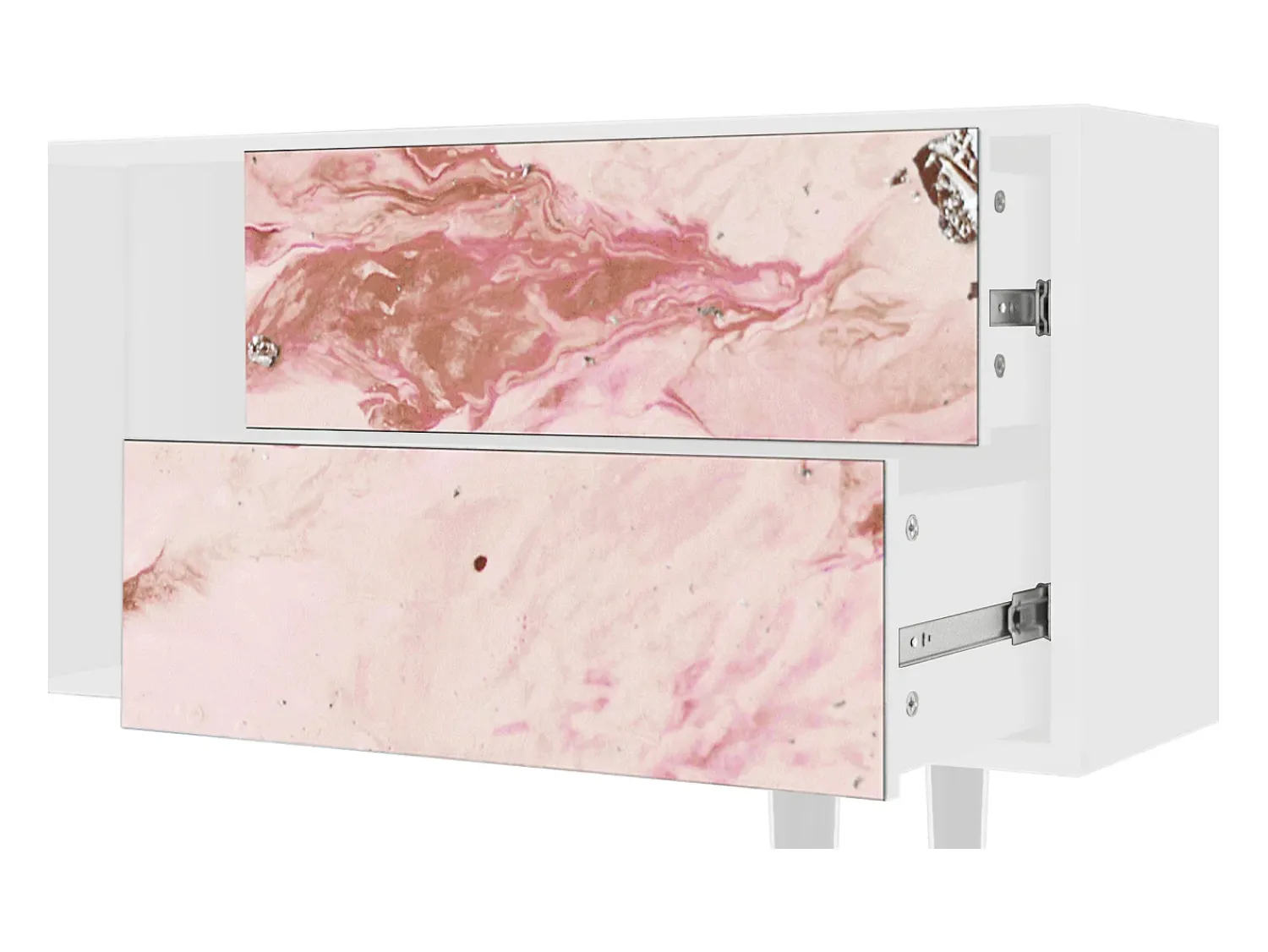 Móvel De Tv* Mueble de TV - 170х69х48 cm - T1 - Cotton Candy, Branco Bege