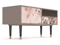 Móvel De Tv| Mueble de TV - 115х59х48 cm - T3 - Cotton Candy, Latte Bege
