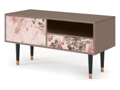Móvel De Tv| Mueble de TV - 115х59х48 cm - T3 - Cotton Candy, Latte Bege
