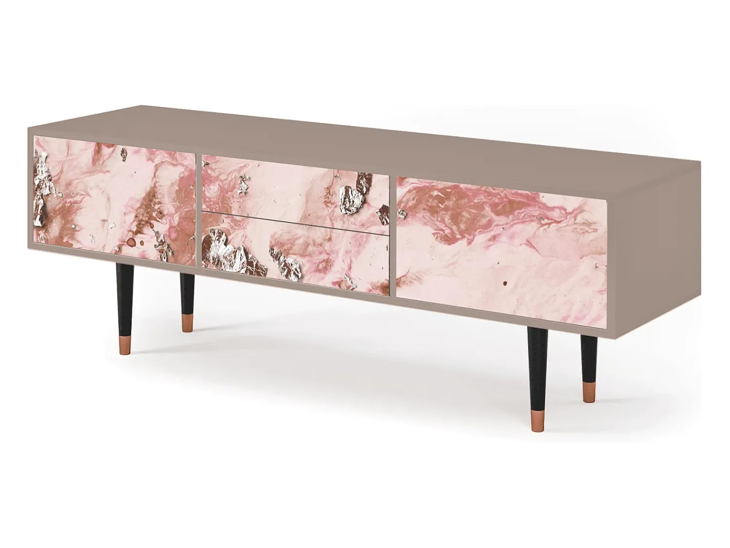 Móvel De Tv* Mueble de TV - 170х59х48 cm - T4 - Cotton Candy, Latte Bege