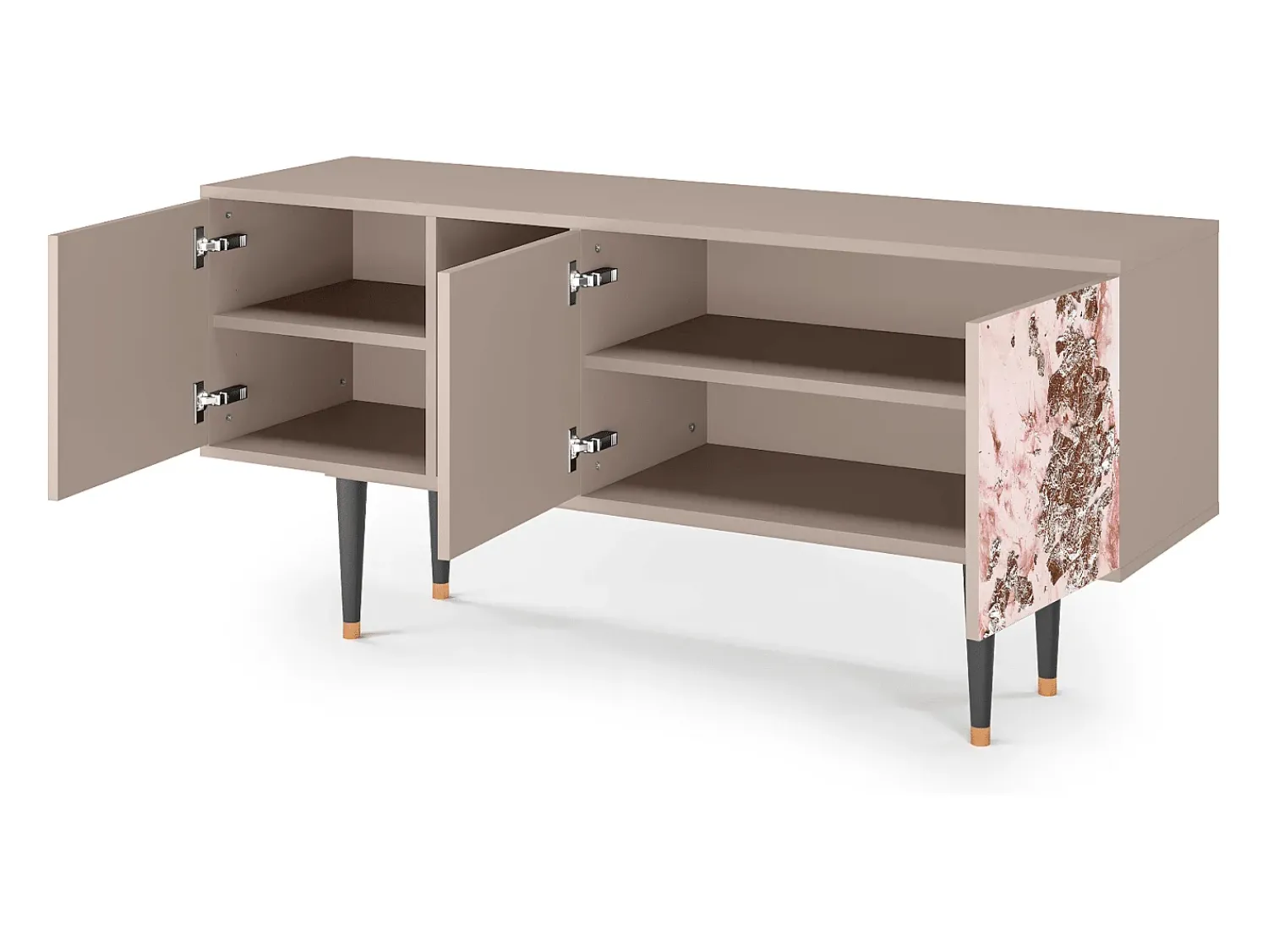Mueble de TV - 150х69х41 cm - T5 - Cotton Candy, Latte^ Móvel De Tv