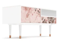 Móvel De Tv* Mueble de TV - 115х59х48 cm - T3 - Cotton Candy, Branco Bege