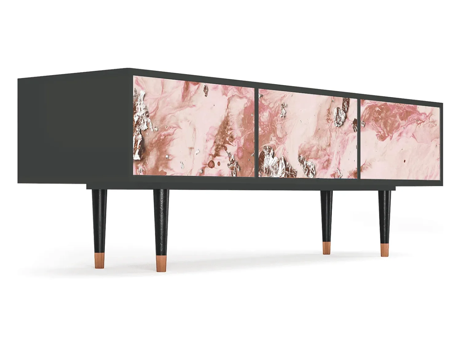 Online Mueble de TV - 170х59х48 cm - T4 - Cotton Candy, Antracite Cinza antracite