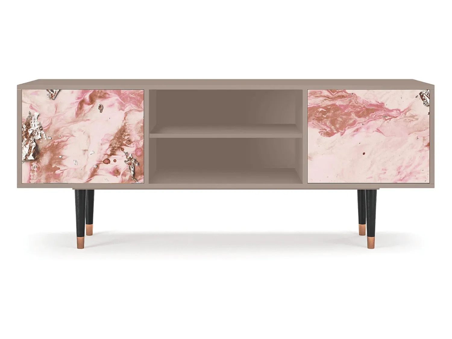 Móvel De Tv| Mueble de TV - 170х69х48 cm - T2 - Cotton Candy, Latte Bege