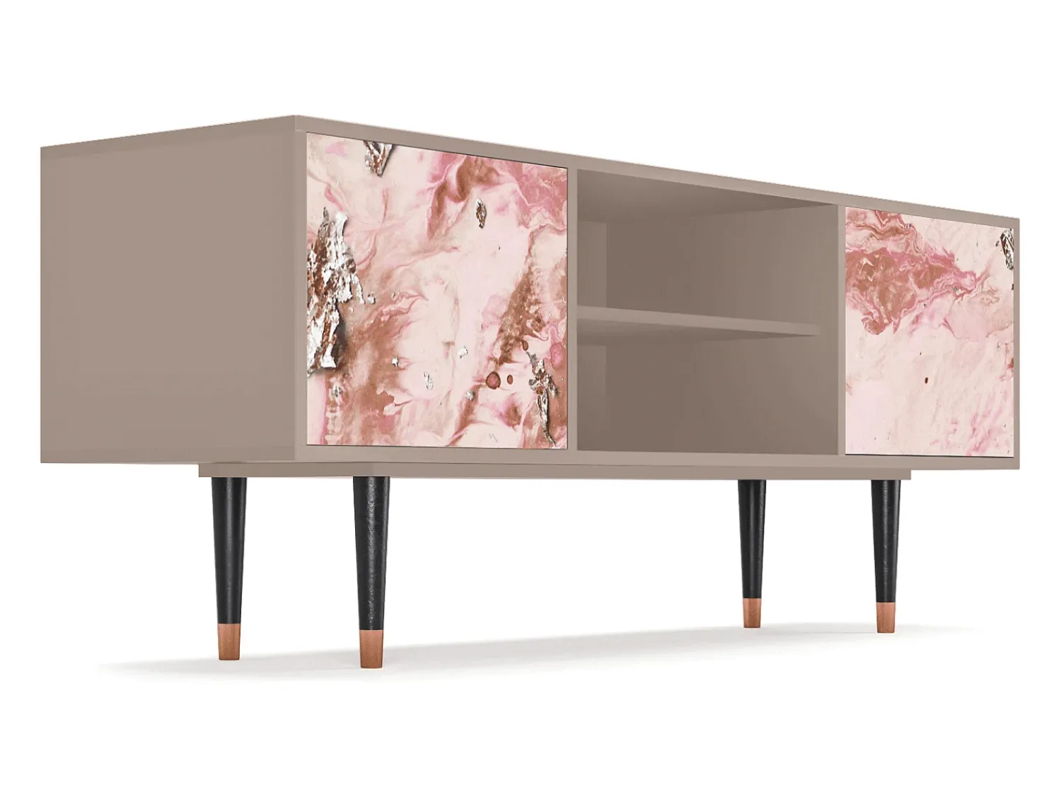 Móvel De Tv| Mueble de TV - 170х69х48 cm - T2 - Cotton Candy, Latte Bege