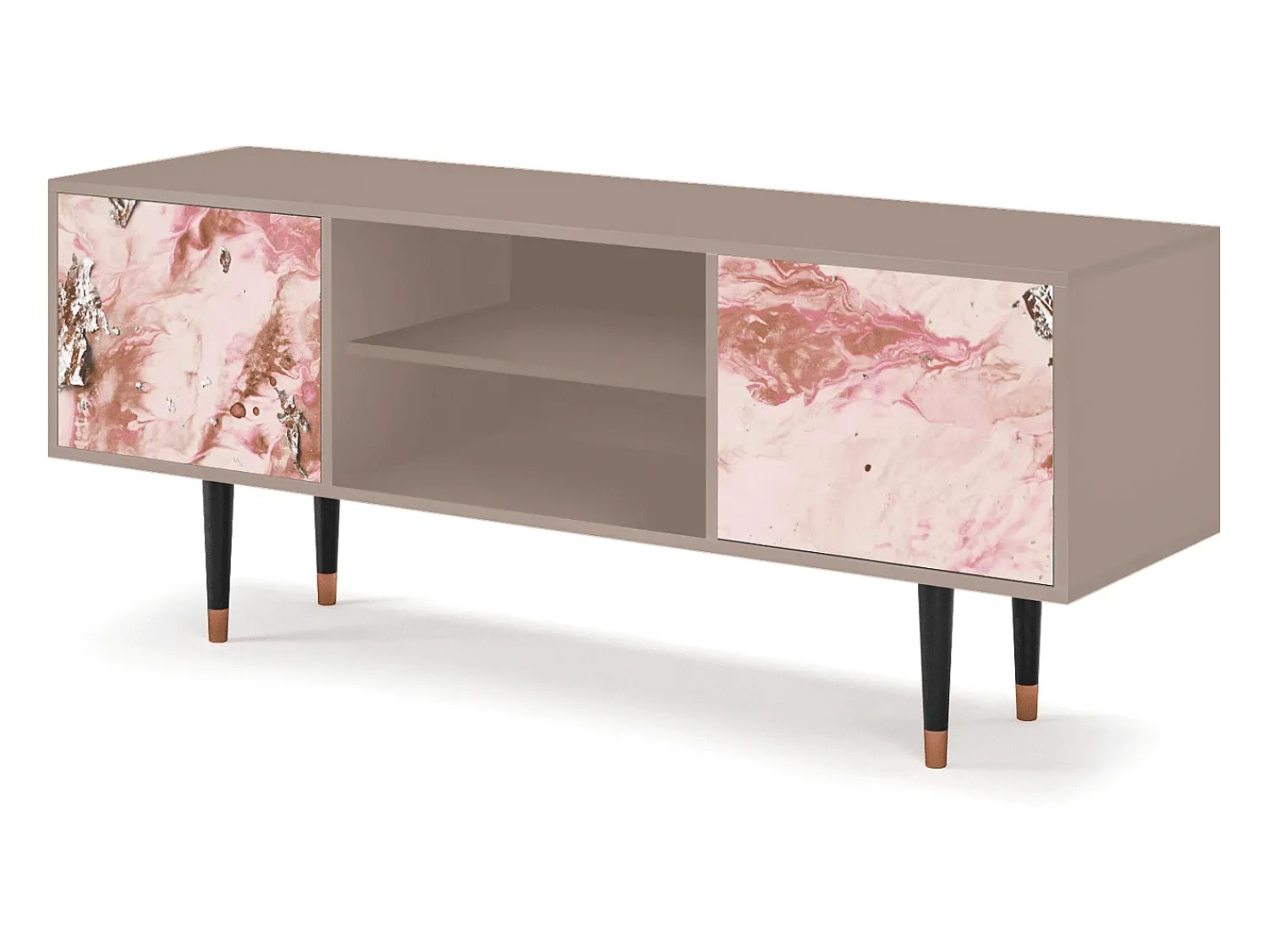 Móvel De Tv| Mueble de TV - 170х69х48 cm - T2 - Cotton Candy, Latte Bege