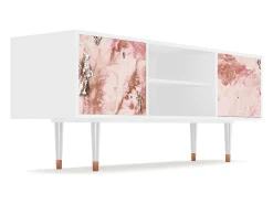 Móvel De Tv| Mueble de TV - 170х69х48 cm - T2 - Cotton Candy, Branco Bege