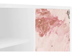 Móvel De Tv| Mueble de TV - 170х69х48 cm - T2 - Cotton Candy, Branco Bege