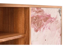 Móvel De Tv* Mueble de TV - 170х69х48 cm - T2 - Cotton Candy, Nogueira Castanho