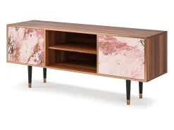 Móvel De Tv* Mueble de TV - 170х69х48 cm - T2 - Cotton Candy, Nogueira Castanho