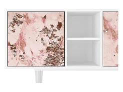 Mueble de TV - 150х69х41 cm - T5 - Cotton Candy, Branco^ Móvel De Tv