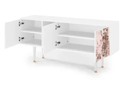 Mueble de TV - 150х69х41 cm - T5 - Cotton Candy, Branco^ Móvel De Tv