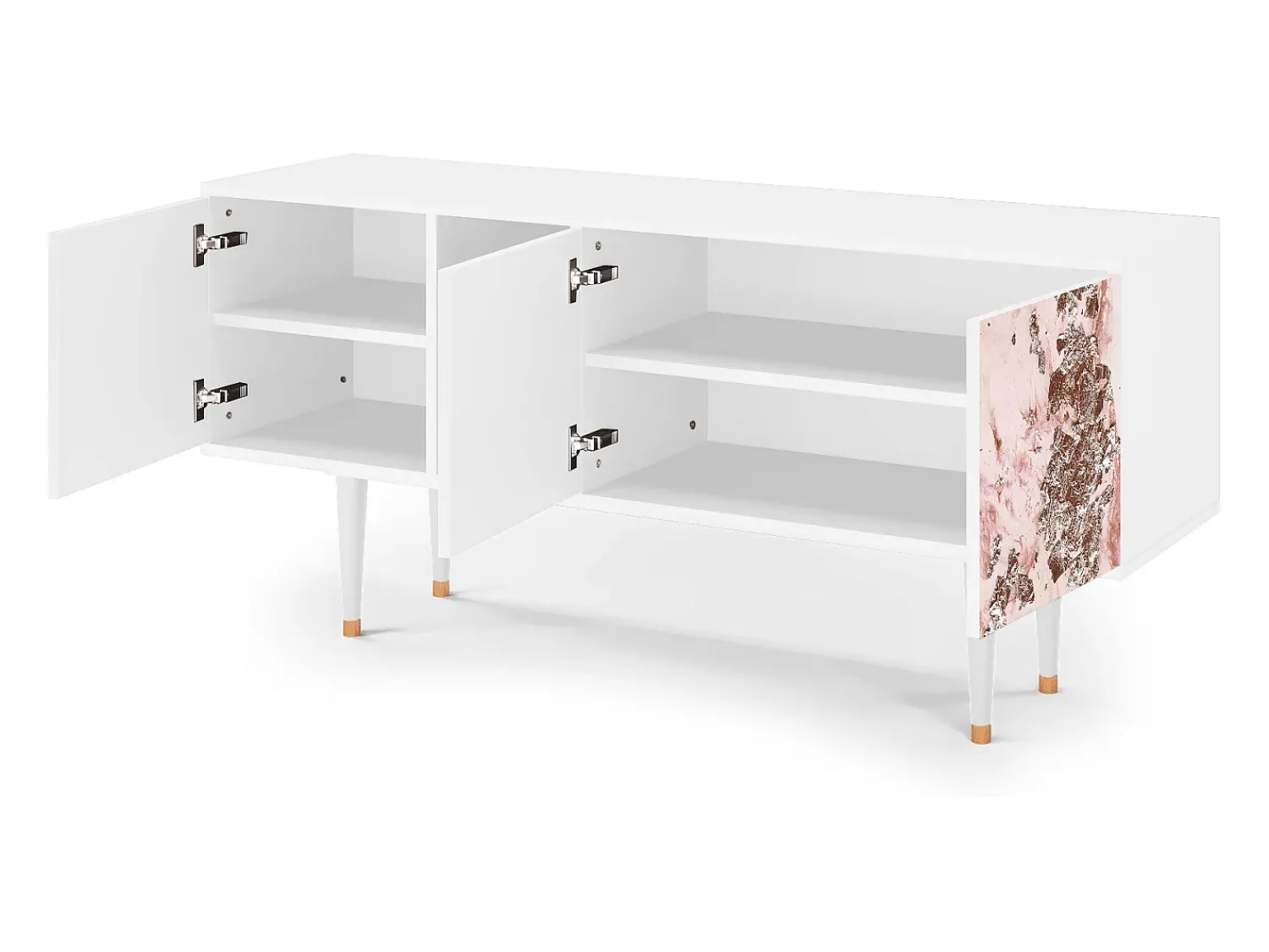 Mueble de TV - 150х69х41 cm - T5 - Cotton Candy, Branco^ Móvel De Tv