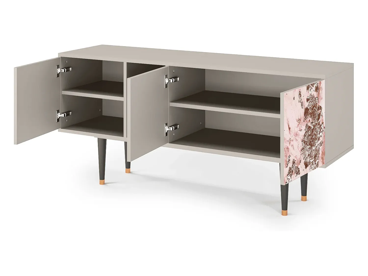 Clearance Mueble de TV - 150х69х41 cm - T5 - Cotton Candy, Areia Bege