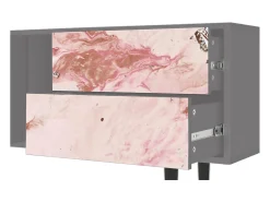 Móvel De Tv* Mueble de TV - 170х69х48 cm - T1 - Cotton Candy, Cinza Cinzento