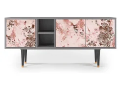 Mueble de TV - 150х69х41 cm - T5 - Cotton Candy, Cinza^ Móvel De Tv