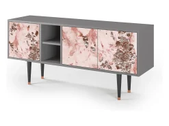 Mueble de TV - 150х69х41 cm - T5 - Cotton Candy, Cinza^ Móvel De Tv