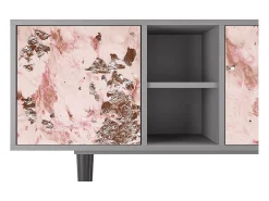 Mueble de TV - 150х69х41 cm - T5 - Cotton Candy, Cinza^ Móvel De Tv