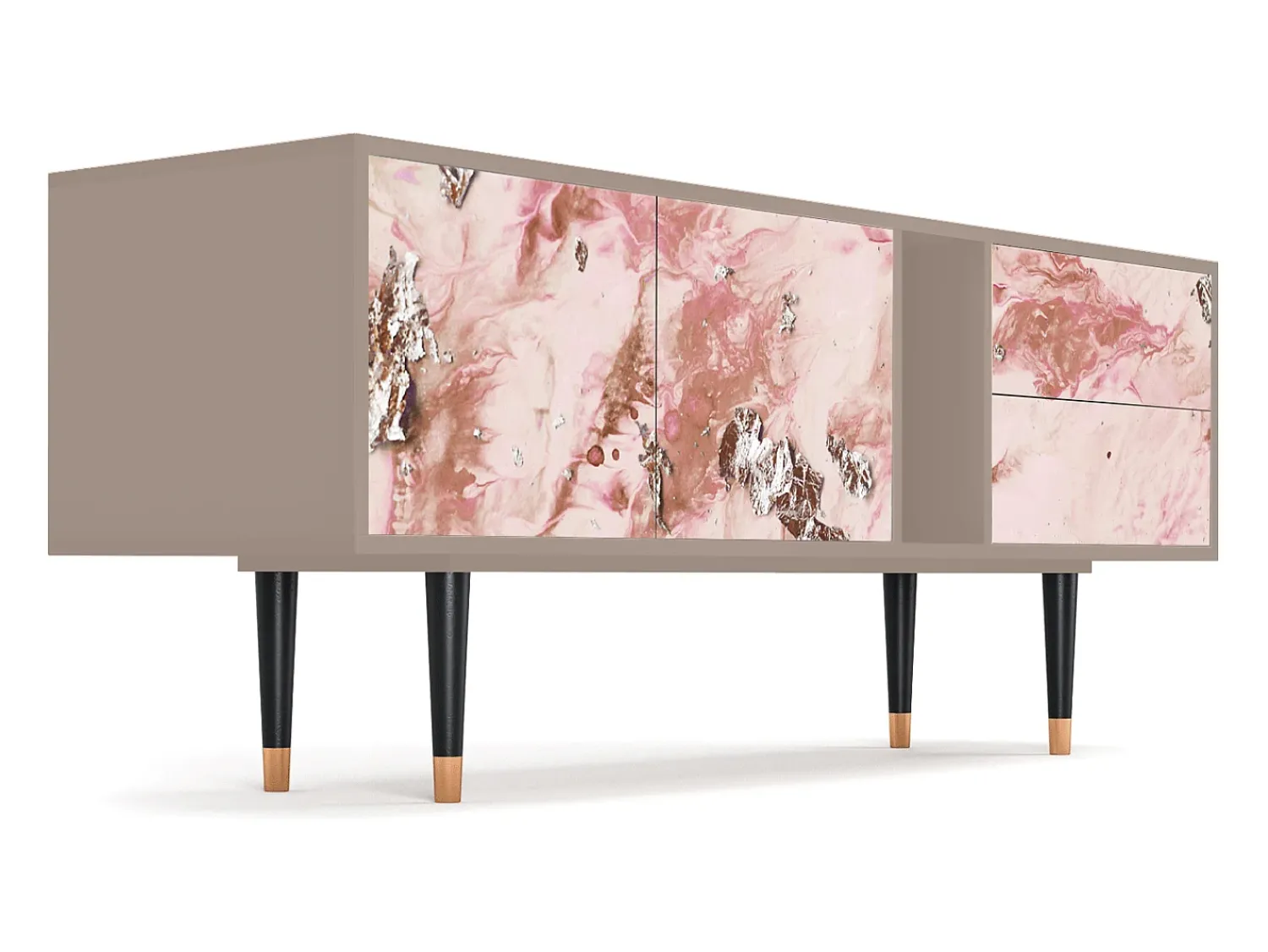 Hot Mueble de TV - 170х69х48 cm - T1 - Cotton Candy, Latte Bege
