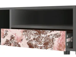 Best Mueble de TV - 115х59х48 cm - T3 - Cotton Candy, Antracite Cinza antracite