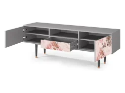 Móvel De Tv| Mueble de TV - 170х59х41 cm - T6 - Cotton Candy, Cinza Cinzento