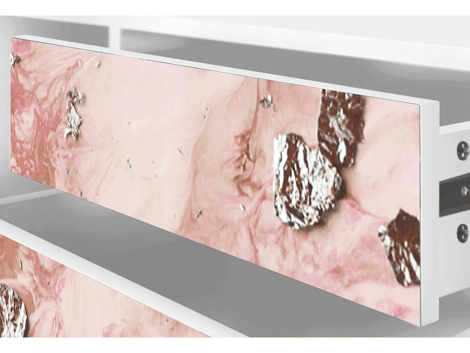 New Mueble de TV - 170х59х48 cm - T4 - Cotton Candy, Branco Bege