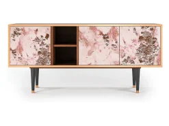 Móvel De Tv* Mueble de TV - 150х69х41 cm - T5 - Cotton Candy, Nogueira Castanho
