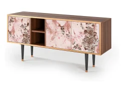 Móvel De Tv* Mueble de TV - 150х69х41 cm - T5 - Cotton Candy, Nogueira Castanho