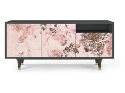 Móvel De Tv* Mueble de TV - 125х56х41 cm - T7 - Cotton Candy, Antracite Cinza antracite