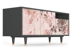 Móvel De Tv* Mueble de TV - 125х56х41 cm - T7 - Cotton Candy, Antracite Cinza antracite