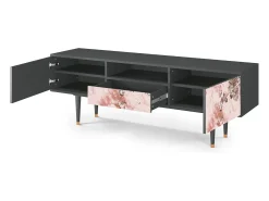 Móvel De Tv| Mueble de TV - 170х59х41 cm - T6 - Cotton Candy, Antracite Cinza antracite
